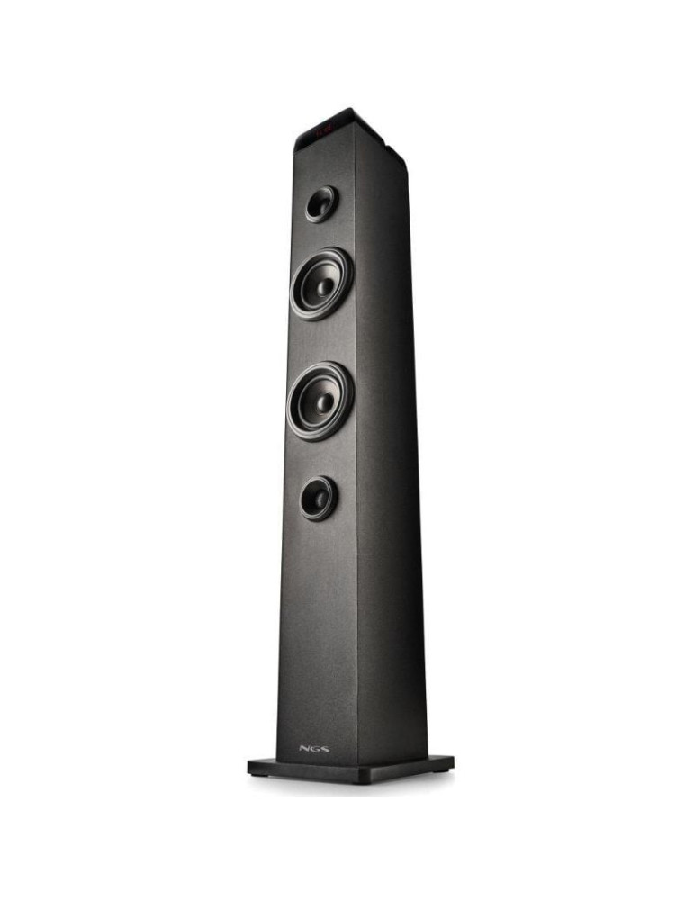 Torre de Sonido con Bluetooth NGS SKY CHARM PRO/ 80W/ 2.0/ Negra