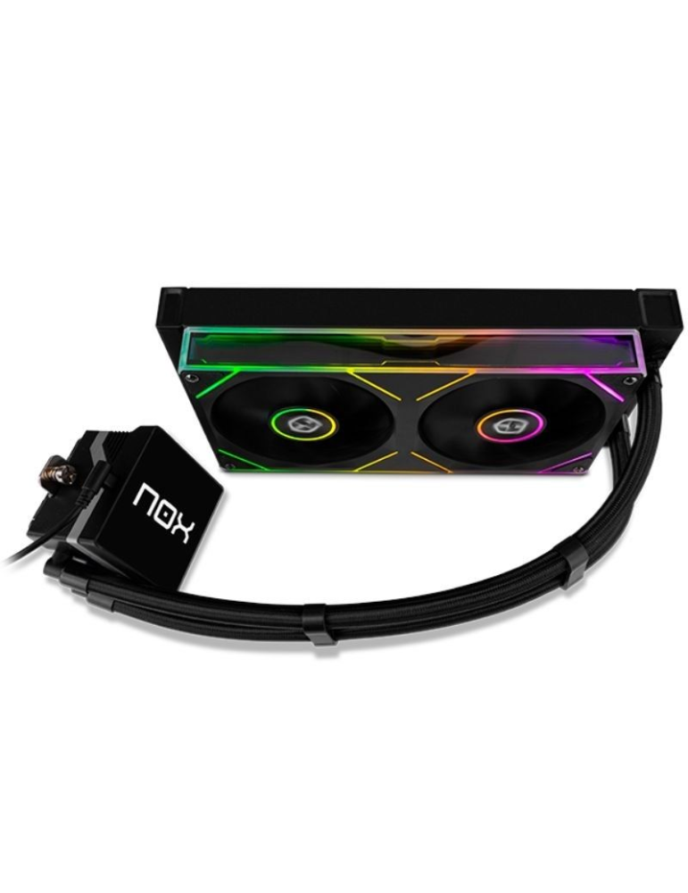 Sistema de Refrigeración Líquida Nox M-240 LCD/ Negro