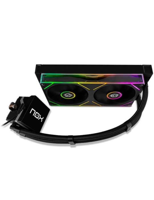 Sistema de Refrigeración Líquida Nox M-240 LCD/ Negro