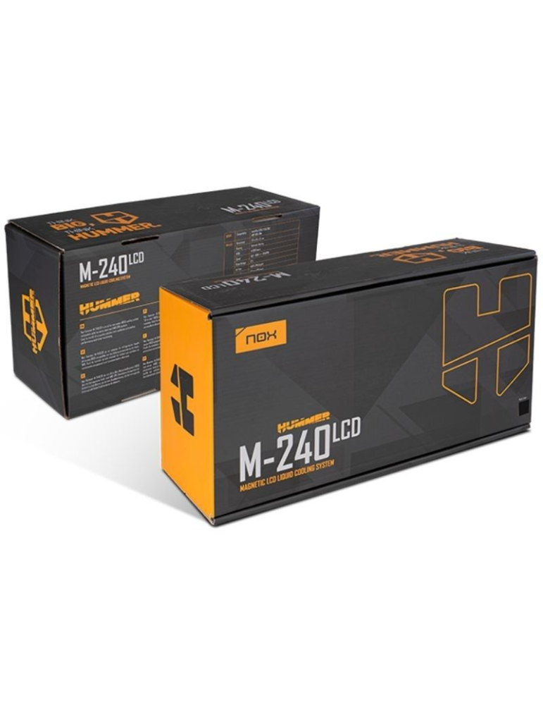 Sistema de Refrigeración Líquida Nox M-240 LCD/ Negro