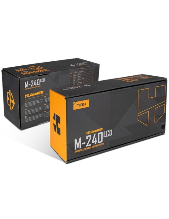 Sistema de Refrigeración Líquida Nox M-240 LCD/ Negro