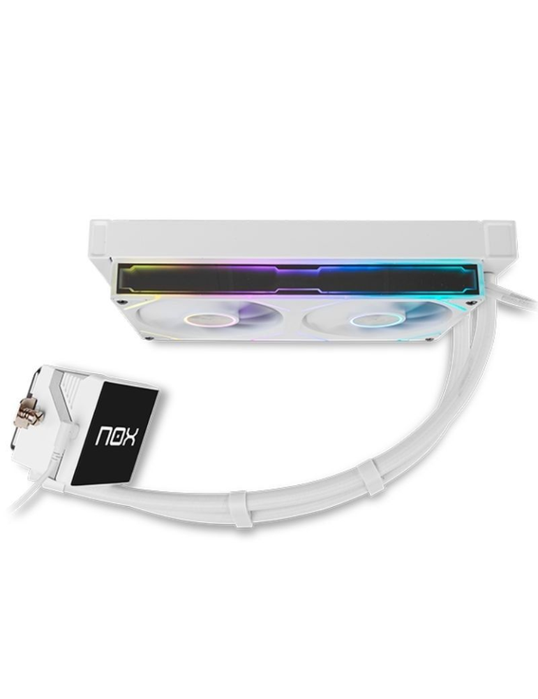Sistema de Refrigeración Líquida Nox M-240 LCD/ Blanco