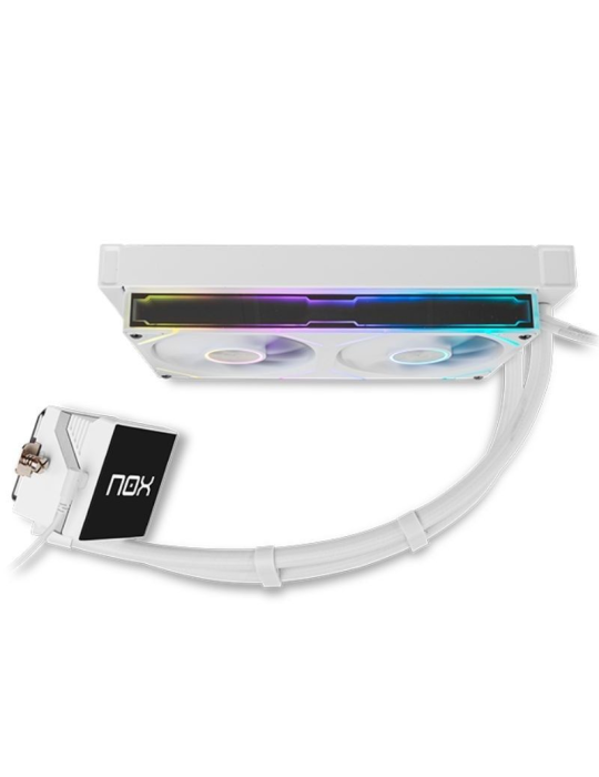 Sistema de Refrigeración Líquida Nox M-240 LCD/ Blanco