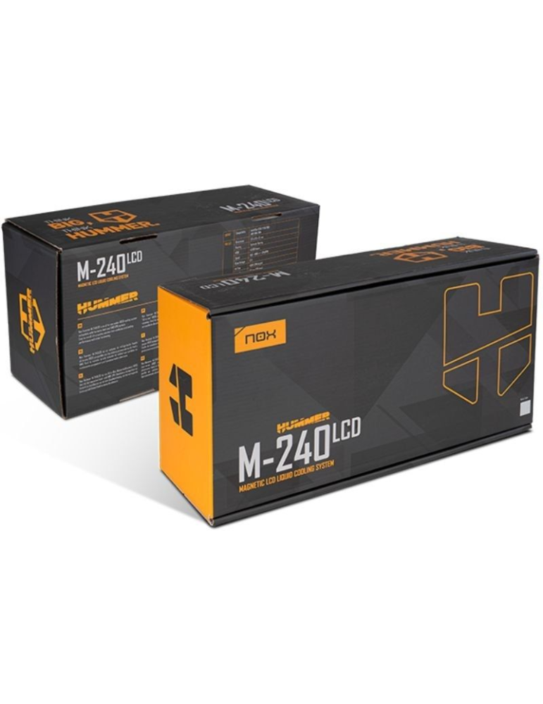 Sistema de Refrigeración Líquida Nox M-240 LCD/ Blanco