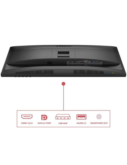 Monitor Profesional AOC Q27E4CV 27"/ QHD/ Multimedia/ Regulable en altura/ Negro