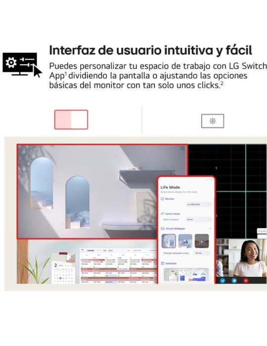 Monitor Polivalente LG UltraFine 27US500-W 27"/ 4K/ Multimedia/ Blanco