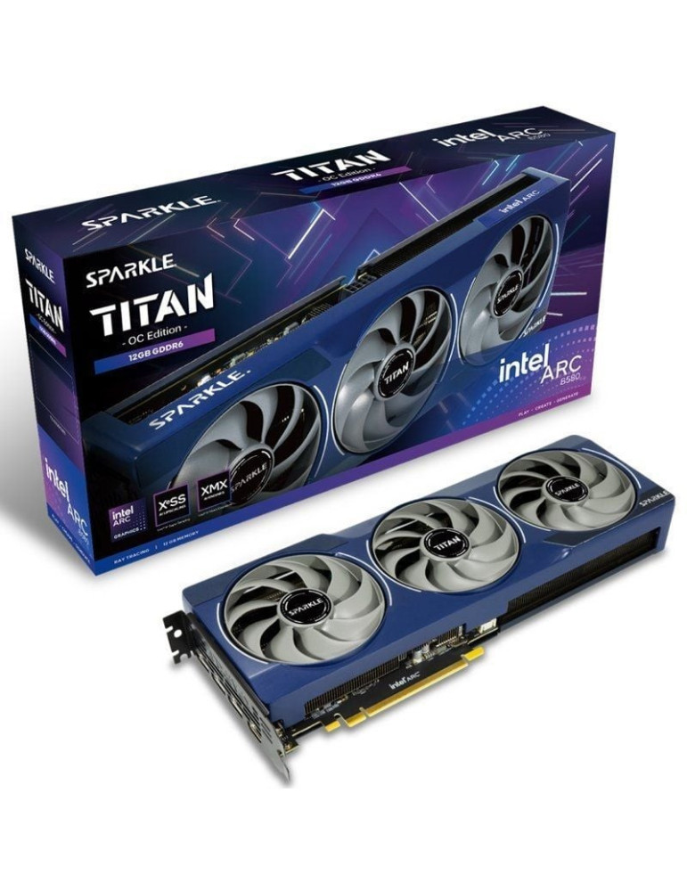 Tarjeta Gráfica Sparkle Intel Arc B580 Titan OC Edition/ 12GB GDDR6