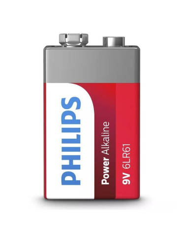 Pila Alcalina Philips 6LR61P1B/10/ 9V 2