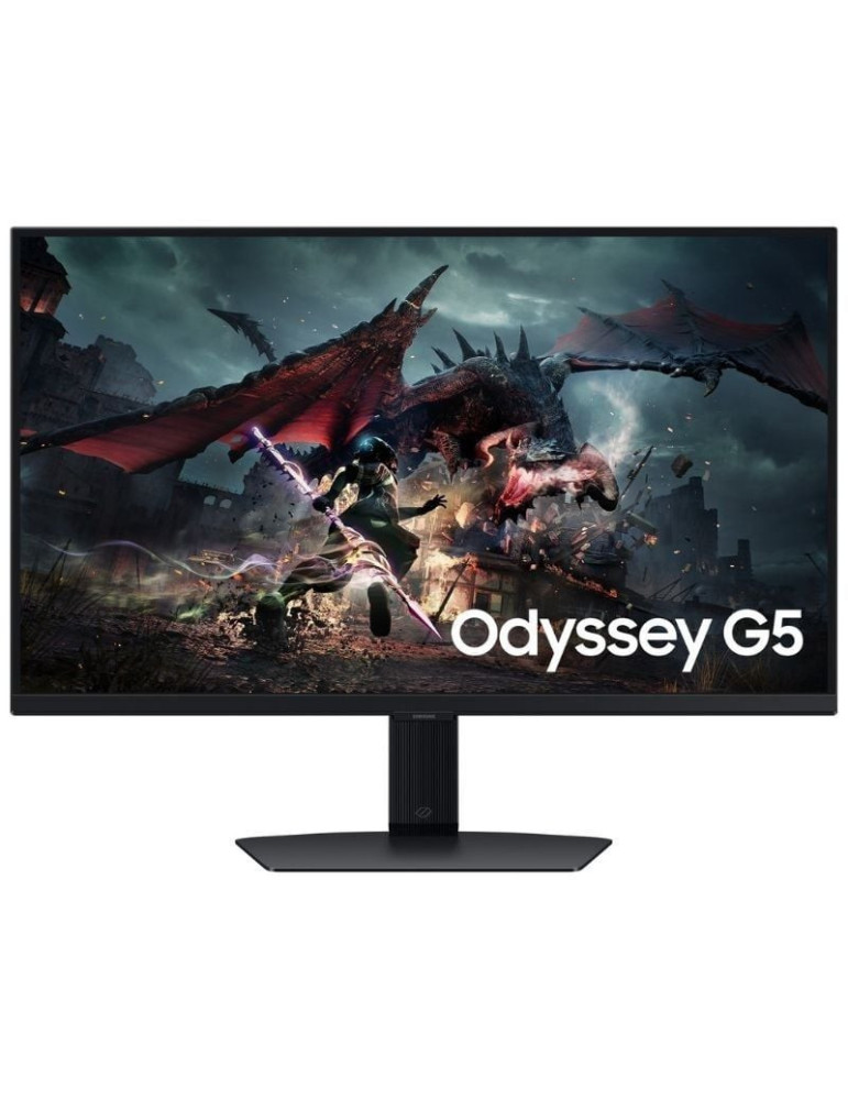 Monitor Gaming Samsung Odyssey G5 S27DG500EU 27"/ QHD/ 1ms/ 180Hz/ IPS/ Regulable en altura/ Negro
