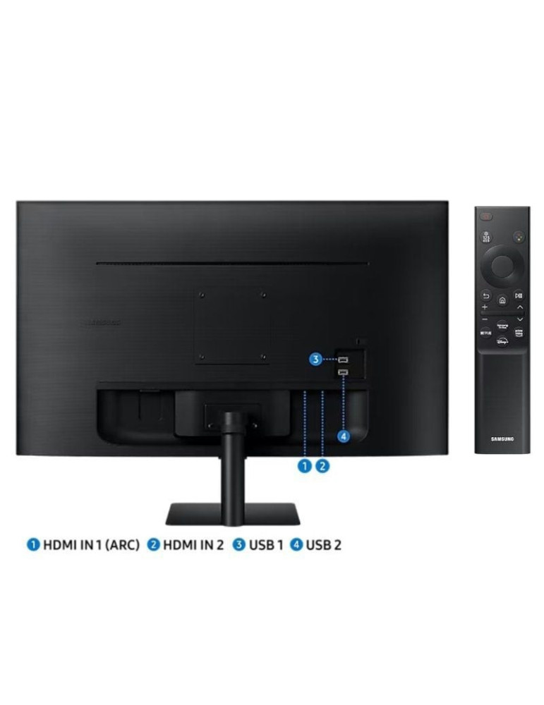 Smart Monitor Samsung M5 S27DM500EU 27"/ Full HD/ Multimedia/ Smart TV/ Negro