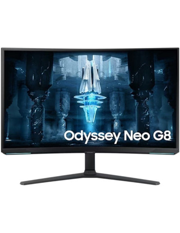 Monitor Gaming Curvo Samsung Odyssey Neo G8 S32BG850NP 32"/ 4K/ 1ms/ 240Hz/ VA/ Regulable en altura/ Negro y Blanco