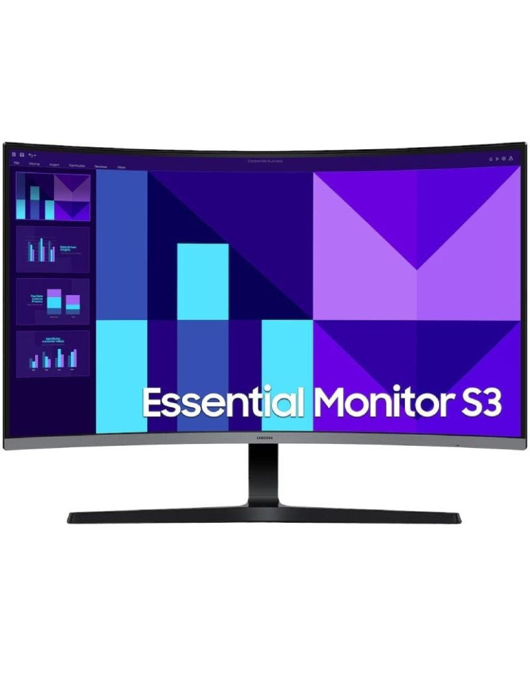 Monitor Profesional Curvo Samsung Essential S39GD S32D392GAU 32"/ Full HD/ Negro