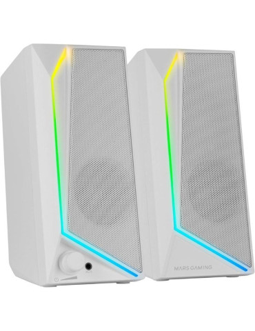Altavoces Mars Gaming MS72/ 15W/ 2.0/ Blancos