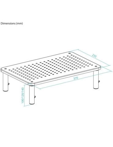 Soporte para Monitor TooQ TQMR081/ hasta 20kg 2