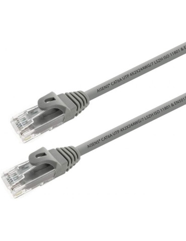 Cable de Red RJ45 UTP Aisens A145-0326 Cat.6A/ 1m/ Gris 2