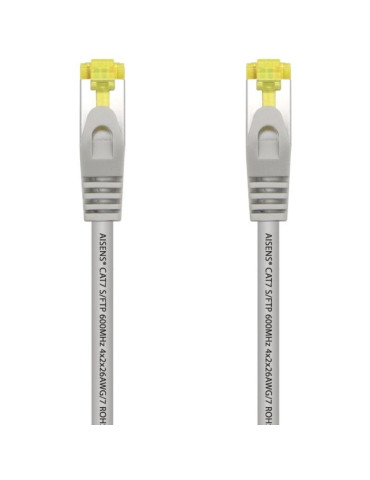 Cable de Red RJ45 S/FTP Aisens A146-0332 Cat.7/ 25cm/ Gris