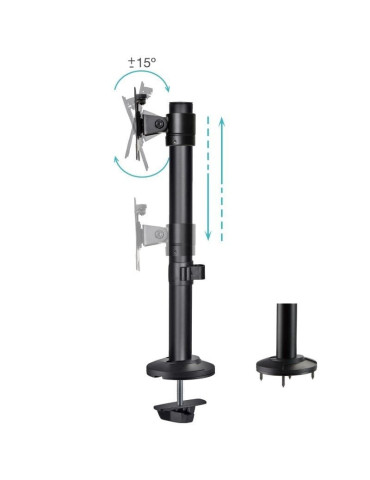 Soporte de Mesa para Monitor TooQ DB1131TN-B/ Giratorio/ Inclinable/ hasta 8kg 2