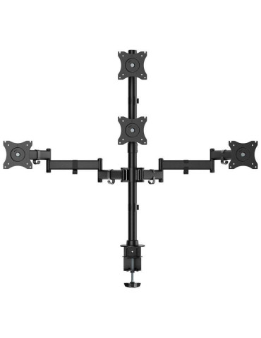 Soporte de Mesa para 4 Monitores y TV Aisens DT27TSR-379/ Giratorio/ Inclinable/ hasta 8kg 2