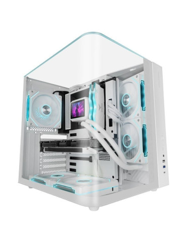 Caja Gaming Semitorre Mars Gaming MC-INFINIOLITE/ Blanca