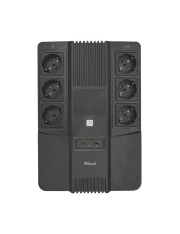 SAI Línea Interactiva Trust Maxxon/ 800VA/ 6 Salidas/ Formato Bloque 2