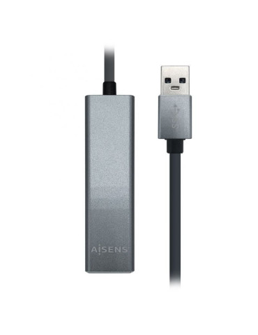 Hub USB 3.0 Aisens A106-0401/ 3xUSB/ 1xRJ45/ Gris 2