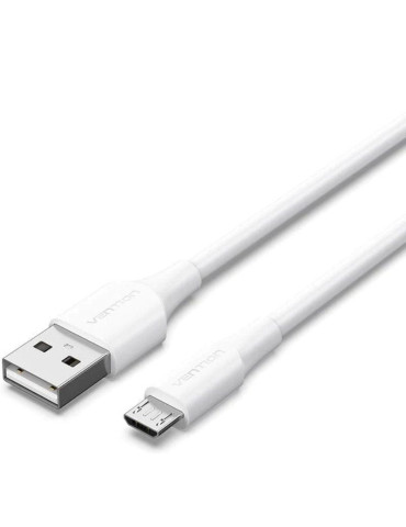Cable USB 2.0 Vention CTIWH/ USB Macho - MicroUSB Macho/ 480Mbps/ 2m/ Blanco