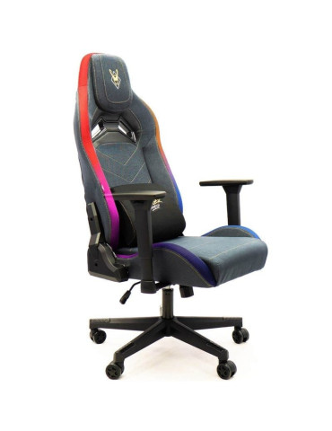 Silla Gaming Woxter Stinger Station Elite/ Luces LED/ Dorada y Plata 2