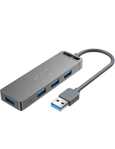 Hub USB 3.0 Vention CHLHD/ 4xUSB/ 1xMicroUSB PD/ Gris