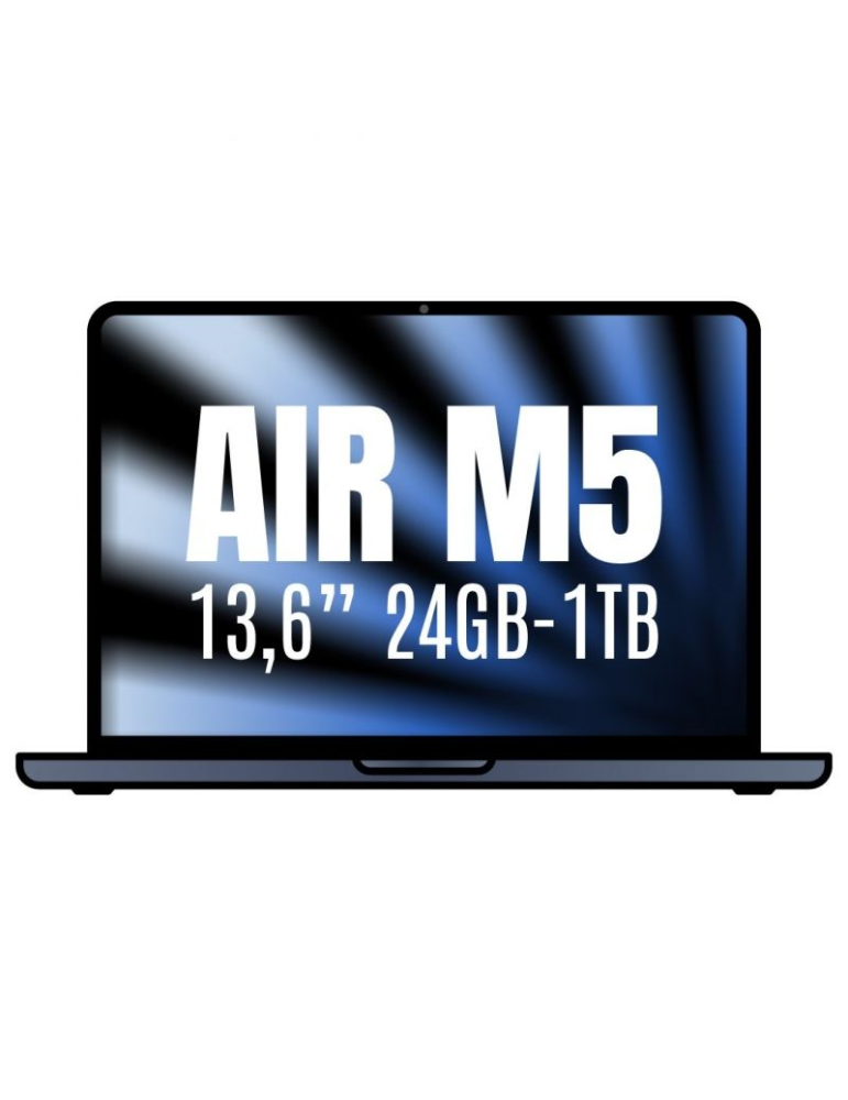 Apple Macbook Air 13,6"/ M5 10-Core CPU/ 24GB/ 1TB SSD/ 10-Core GPU/ Medianoche