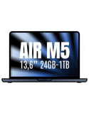 Apple Macbook Air 13,6"/ M5 10-Core CPU/ 24GB/ 1TB SSD/ 10-Core GPU/ Medianoche