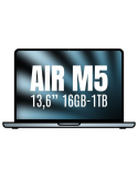 Apple Macbook Air 13,6"/ M5 10-Core CPU/ 16GB/ 1TB SSD/ 10-Core GPU/ Azul