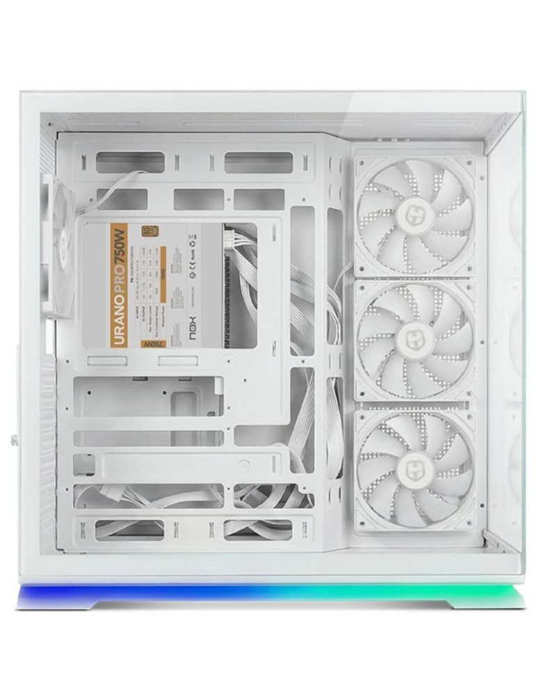 Caja Gaming Semitorre Nox Hummer Galaxy/ Blanca