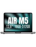 Apple Macbook Air 13,6"/ M5 10-Core CPU/ 16GB/ 512GB SSD/ 8-Core GPU/ Plata