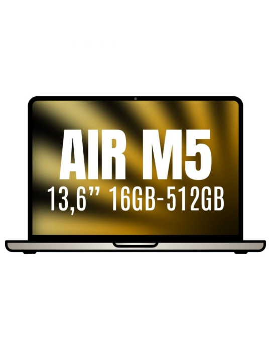 Apple Macbook Air 13,6"/ M5 10-Core CPU/ 16GB/ 512GB SSD/ 8-Core GPU/ Blanco Estrella