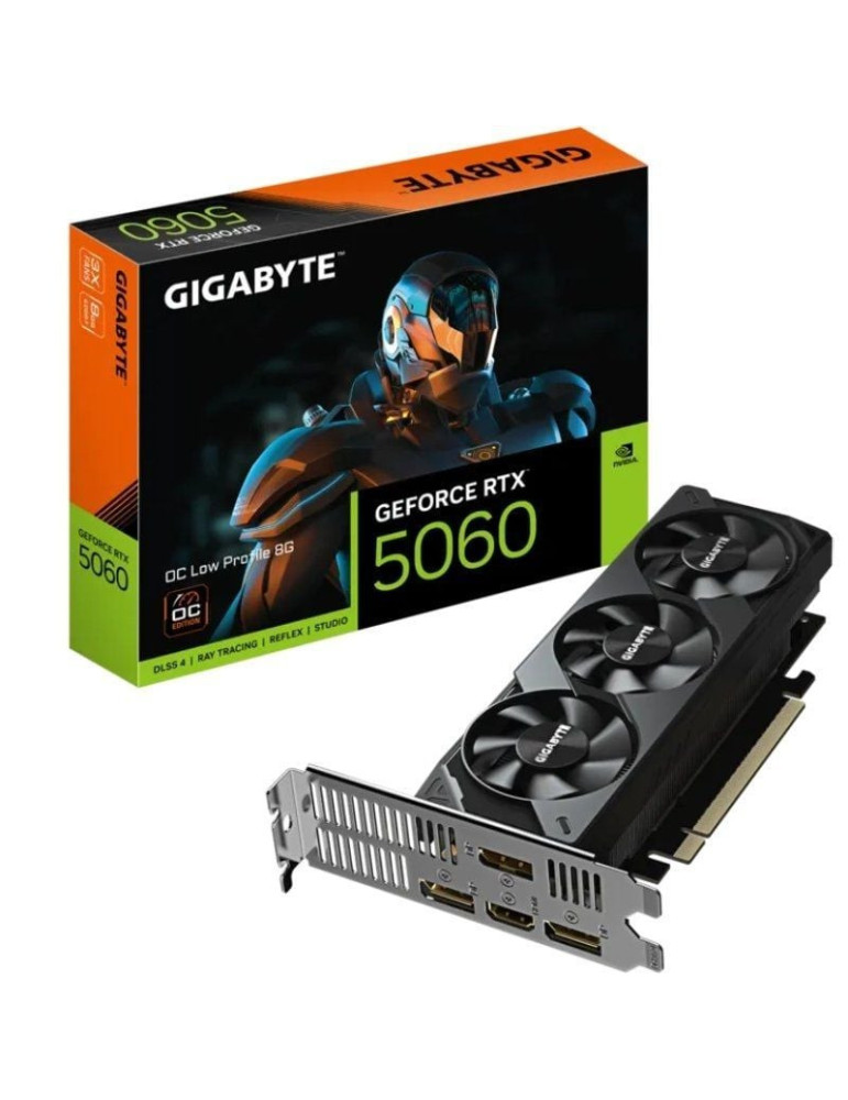 Tarjeta Gráfica Gigabyte GeForce RTX 5060 OC Low Profile/ 8GB GDDR7