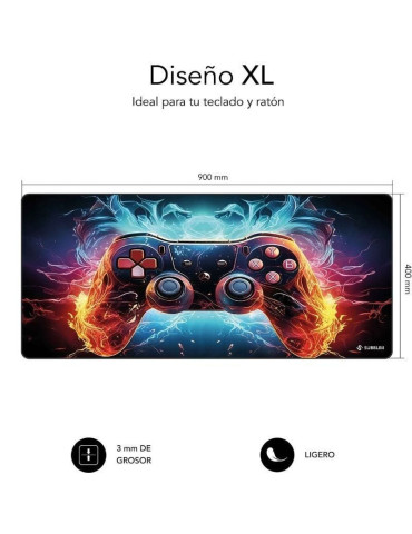Alfombrilla Subblim GameCore XL Mouse Pad/ 900 x 400 x 3 mm 2