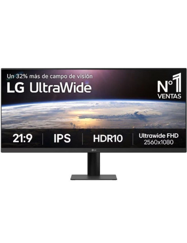 Monitor Profesional Ultrapanorámico LG UltraWide 34U511A-B 34"/ UWFHD/ Negro