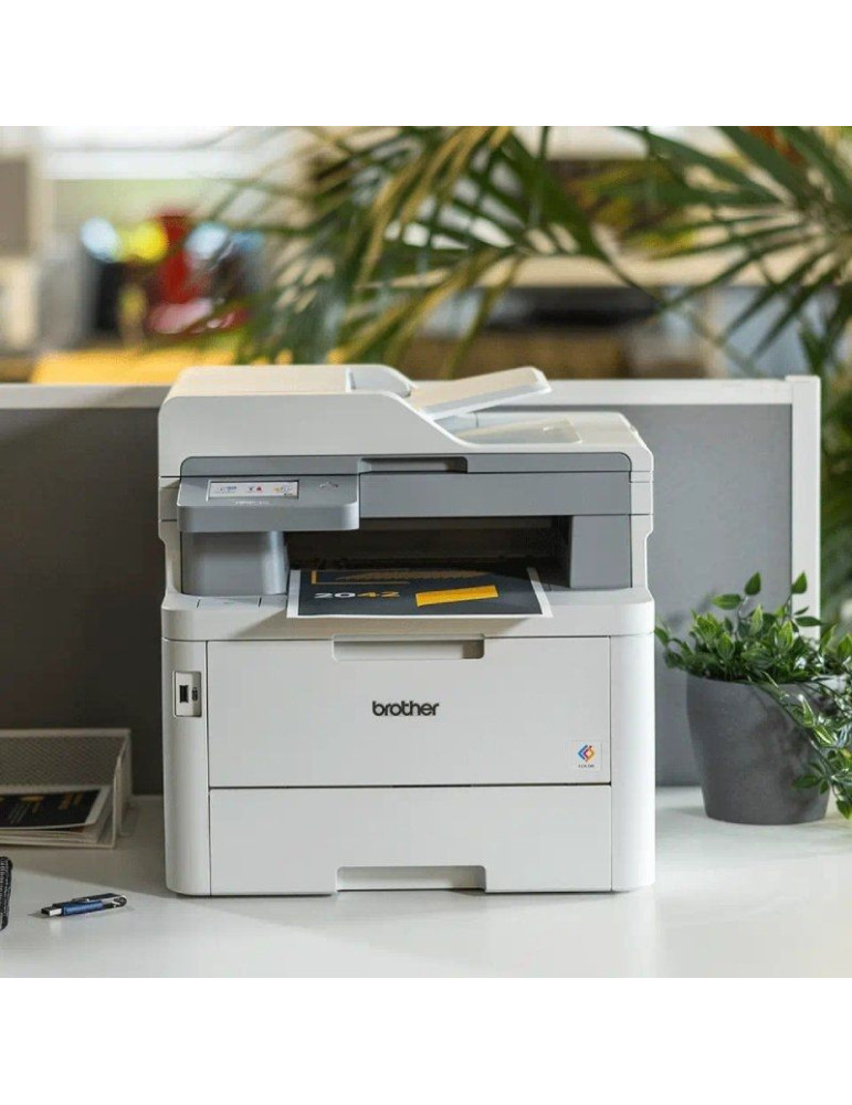 Multifunción Láser LED Color Brother MFC-L8390CDW WiFi/ Fax/ Dúplex/ Blanca