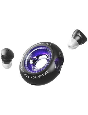 Auriculares Bluetooth Vention NBRB0 con estuche de carga/ Autonomía 6h/ Negros