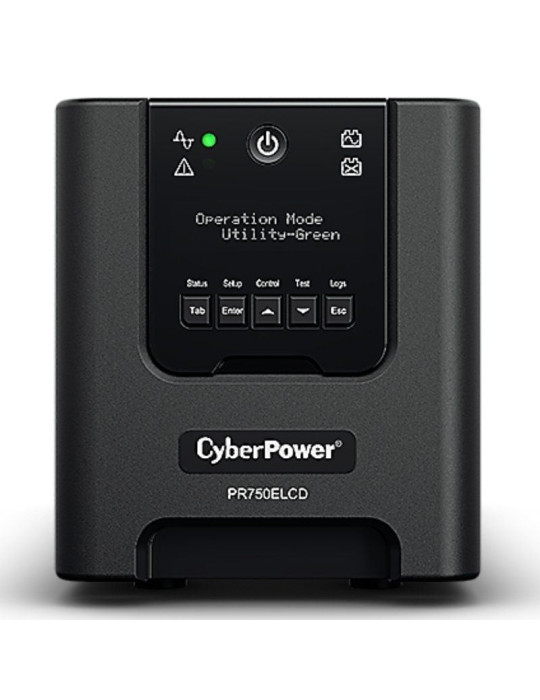 SAI Línea Interactiva Cyberpower PR750ELCD/ 750VA-675W/ 6 Salidas/ Formato Torre