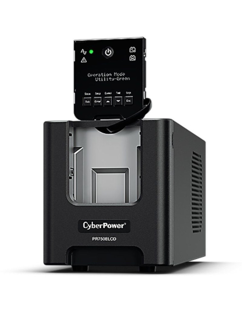 SAI Línea Interactiva Cyberpower PR750ELCD/ 750VA-675W/ 6 Salidas/ Formato Torre