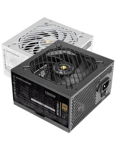 Fuente de Alimentación Mars Gaming MPB1000SI/ 1000W/ Ventilador 12cm/ 80 Plus Gold
