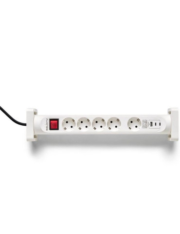 Regleta con interruptor Salicru SAFE 5S+/ 4 Tomas de corriente/ 1 Master/ 2 USB Tipo-C/ 1 USB/ Cable 1.4m/ Blanca 2