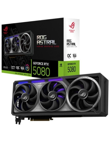 Tarjeta Gráfica Asus ROG Astral GeForce RTX 5080 OC/ 16GB GDDR7