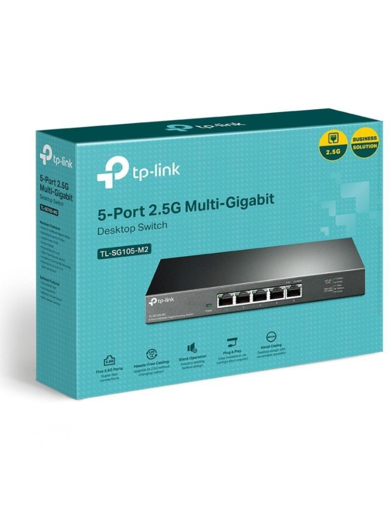 Switch TP-Link TL-SG105-M2 5 Puertos/ RJ-45 1/ 2.5Gbps