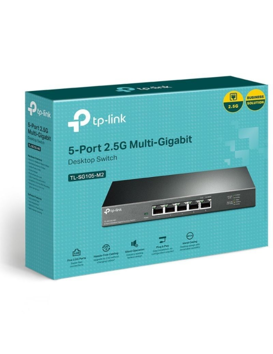 Switch TP-Link TL-SG105-M2 5 Puertos/ RJ-45 1/ 2.5Gbps