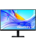 Monitor Profesional Samsung ViewFinity S8 S27D800UAU 27"/ 4K/ Regulable en altura/ Negro