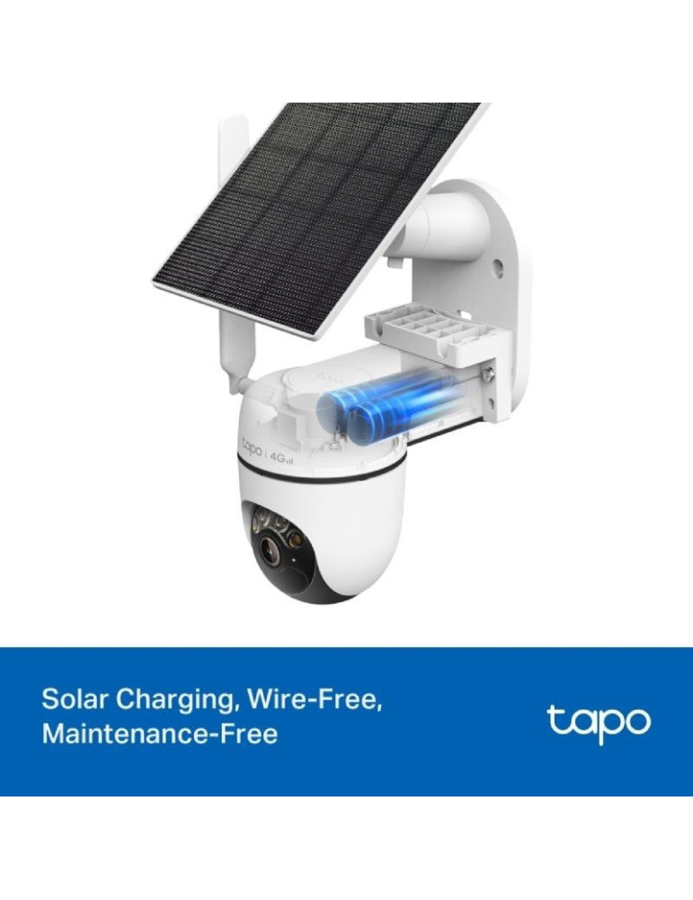 Cámara de Videovigilancia TP-Link Tapo C615G Kit/ Visión Nocturna/ Control desde APP/ Incluye Panel Solar