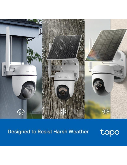 Cámara de Videovigilancia TP-Link Tapo C615G Kit/ Visión Nocturna/ Control desde APP/ Incluye Panel Solar