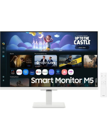 Smart Monitor Samsung M5 S27FM501EU 27"/ Full HD/ Multimedia/ Smart TV/ Blanco